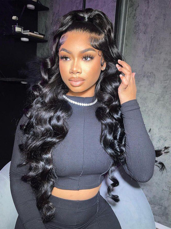 EINbeauty Loose Deep Wave 13x4 HD Lace Front Wig With Baby Hair Around