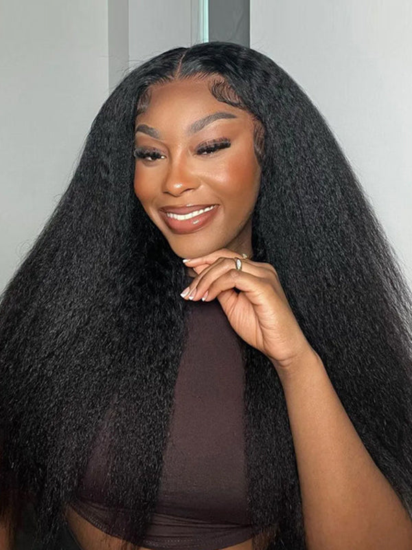 EINbeauty Kinky Straight 13x4/13x6 HD Lace Front Wig High Density Vigin Hair