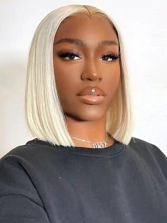 Promotion Sale | Straight Blonde Bob Wig Pre-cut 9x6 Lace Wig Beginner Friendly