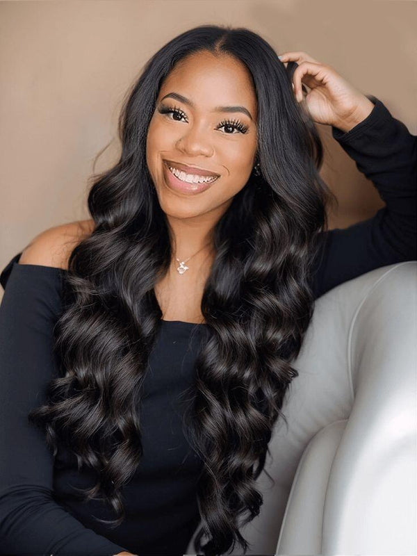 EINbeauty Body Wave V/U Part Human Hair Wigs No Leave Out Beginnger Friendly Easy Install