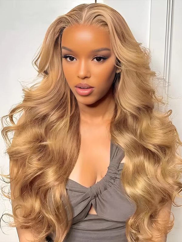 EINbeauty Hair Honey Blonde Glue Bye Wig Body Wave 9x6 Pre-cut HD Lace Wig